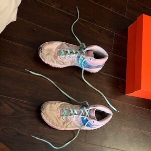 Nike KD Basketball Shoes Size [X] – Pink Teal – Used